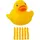 Relaxdays Badeente 3,5cm 48er Set, Quietscheentchen für Badewanne, Badespaß und Deko, Mitgebsel Kindergeburtstag, gelb