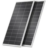 Rvpozwer 400W Solarpanel Monokristallines, 200W×2 12V N-Type PV Modul,IP68 Solarpanel für 12Volt Batterien, 18BB Solarmodul für Wohnmobil, Balkonanlage, Gartenhäuse,Boot (200W×2)