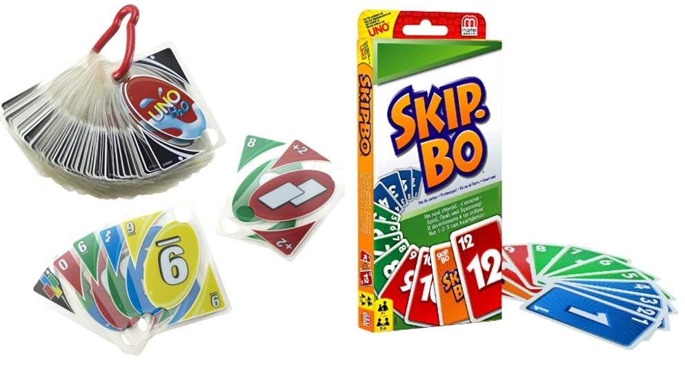 Spiel ab 7 Jahren Skip-Bo Kartenspiel und Familienspiel geeignet 2-6 Spieler 