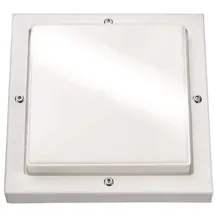 SG LEUCHTEN Außenleuchte LED 10W 580lm 240x240mm inkl. Bewegungsmelder weiß