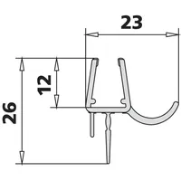 Kermi Atea Ersatz-Dichtleisten 2534051, Ersatzteile,