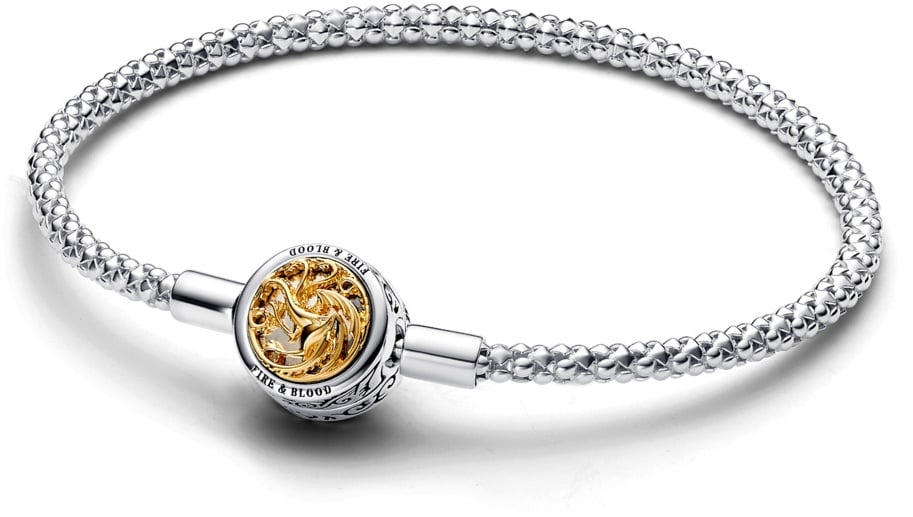 Pandora x Game of Thrones House Sigil Clasp Pandora Moments Studded Chain Armband 17 cm 562964C00