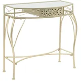 vidaXL Beistelltisch Französischer Stil Metall 82x39x76 cm Golden