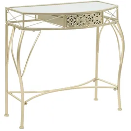 vidaXL Beistelltisch Französischer Stil Metall 82x39x76 cm Golden