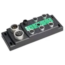 Eaton 183266 SWD Block-Modul Ein-/Ausgabemodul IP69K, 24 V DC, 4 Eingänge mit Versorgung, 4 Ausgänge mit separater Versorgung, 4 E/A-Buchsen M12