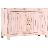 vidaXL Sideboard Hellrosa 110x35x70 cm Massivholz Mango