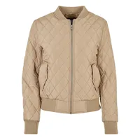 URBAN CLASSICS Diamond Quilt Nylon Steppjacke Union Beige XS