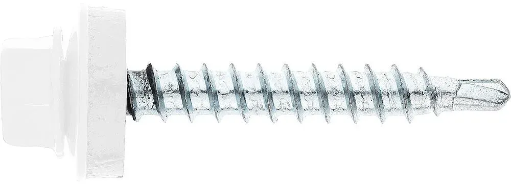 Fassadenschraube MFI Twistec® Colorhead 4,8X20 RAL 9010 VPE: 100 verarb. mit Steckschlüssel 451M8P