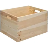 Trendline Stapelbox Holz Gr. L 30 x 40 x 23 cm (L x B x H)