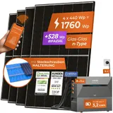 solarway All In One Balkonkraftwerk 1760 W / 800 W inkl. 3,2 kWh Anker Solix 2 Pro Speicher
