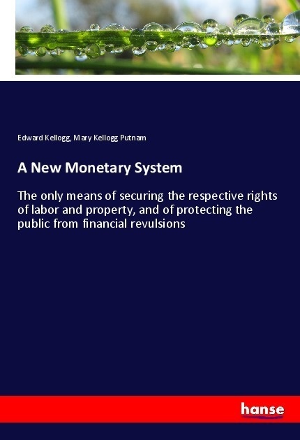 A New Monetary System - Edward Kellogg  Mary Kellogg Putnam  Kartoniert (TB)