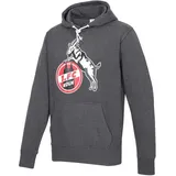 1. FC Köln Hoodie Basic Anthra Rot XL