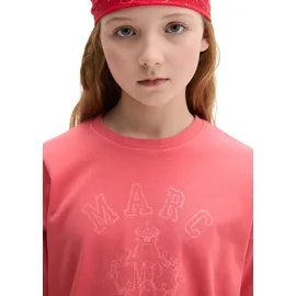 Marc O'Polo T-Shirt MARC O'POLO "aus reiner Bio-Baumwolle", Jungen, Gr. 164, rosa (rot), Obermaterial: 100% Baumwolle, unifarben, relaxed fit, Rundhals, Shirts T-Shirt