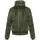 Navahoo Damen Teddy-Fleecejacke warme Winterjacke Plüschjacke mit Rippstrickdetails Schneepuder 14 Olive Leaf Gr. XL - XL