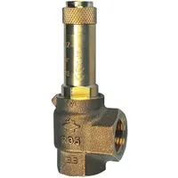 Riegler Eck-Sicherheitsventil, Sattdampf, G 1 1/2, Ansprechdruck 0,2 bar