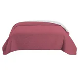 Wometo Tagesdecke 220 x 240 cm rosa/grau