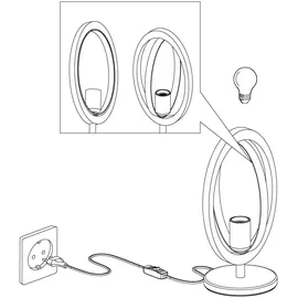 EGLO Basildon Schwarz-Braun