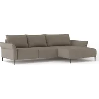 DOMO-HOME Ecksofa mit Schlaffunktion LUIS – Moderne Eckcouch mit Stauraum 255x165cm| Boxspring-Sofa für Wohnzimmer | Bequeme Sitzgelegenheit |Ho... - Braun