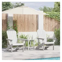 vidaXL Adirondack Stühle 74 x 82 x 90 cm weiß 2 St.