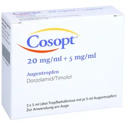 Cosopt 20 Mg/ml + 5 mg/ml Augentropfen 15 ml