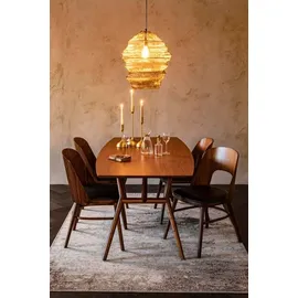 Dutchbone Esstisch MALAYA 180 x 90 cm von DutchBone mit Walnuss Furnier - Braun