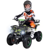 Actionbikes Motors Elektro-Kinderquad Torino, 1000 Watt, Pocket-Quad mit Scheibenbremsen, 25 km/h, 3 x 12-Volt-Batterie (Grün Polo)