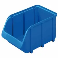 Hünersdorff Sichtlagerkasten Polypropylen 164/134x102x74 mm blau stapelbar