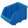 Hünersdorff Sichtlagerkasten Polypropylen 164/134x102x74 mm blau stapelbar