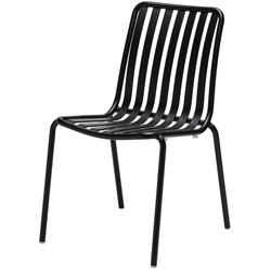 Stuhl Casablanca Aluminium schwarz, 84.2x50.5x59 cm