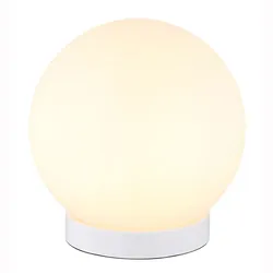 Tischleuchte Tischlampe Wohnzimmerleuchte Leselampe Glas opal 1 flammig H 25,5cm