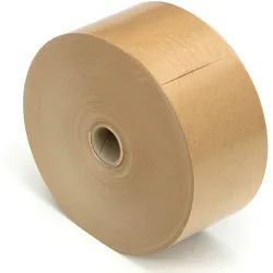 KK Verpackungen 1 Rolle Nassklebeband Papier-Klebeband nachhaltig Paketband Packband 70mm x 200m 75 g/m2 braun