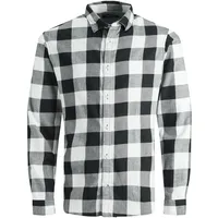 JACK & JONES 12181602 Hemd Slim Fit Business Shirt Weiches Langarm Twill Oberteil aus Baumwolle