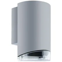 Ideus Außenwandleuchte Aluminium 17,3 cm grau