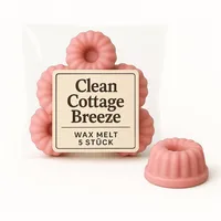 ❥ 5er Set - Duftwachs | Melt | Duftkerzen | Raumduft für die Aromalampe ❥ (Clean Cottage Breeze)