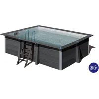 Gre Pool-Set, grau - 326x124x466 cm