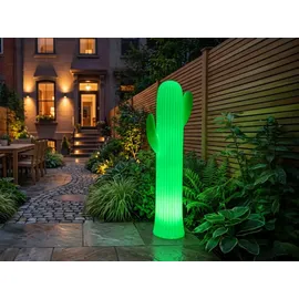 smartwares LED Solar-Stehleuchte Kaktus 111,5 cm 1 Stück weiß