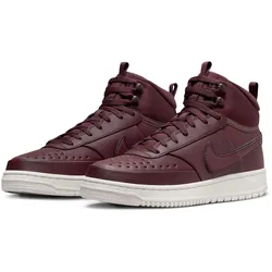 Sneaker NIKE SPORTSWEAR "COURT VISION MID WINTER", Gr. 44,5, rot, Leder, Synthetik, sportlich, Schuhe