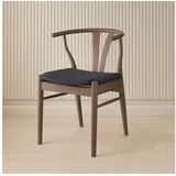 Hammel Furniture Stuhl Freja, Esszimmerstuhl, Wohnzimmerstuhl, Massivholz, gepolsterte Sitzfläche, versch. Farbvarianten grau