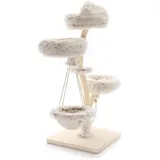 fudajo Designer Kratzbaum 130 cm braun