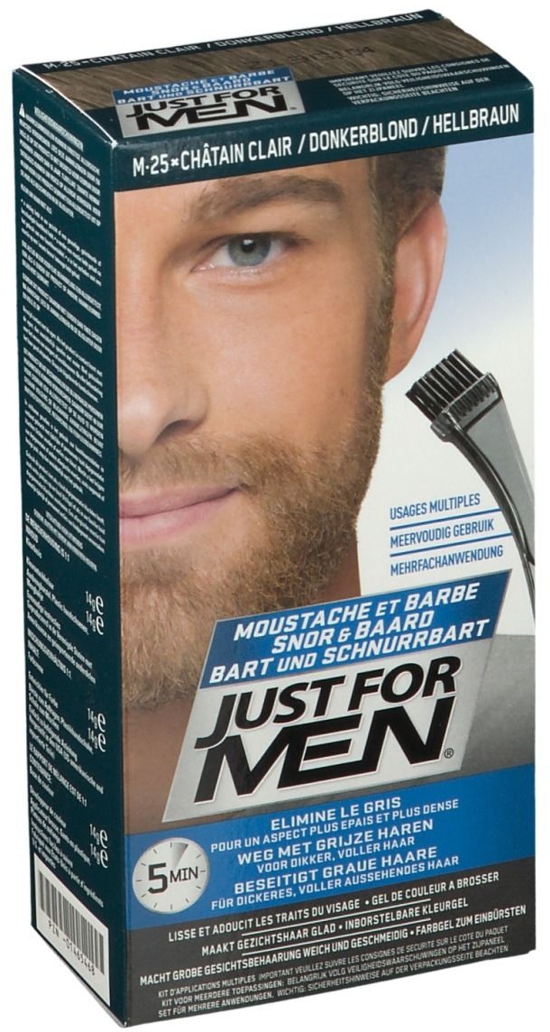 JUST FOR MEN® Coloration moustache & barbe Châtain clair M25 28,4 ml gel(s)