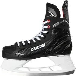BAUER Herren Eishockey-Schlittschuhe "Complet Pro, Schwarz/Rot/Weiß, 42