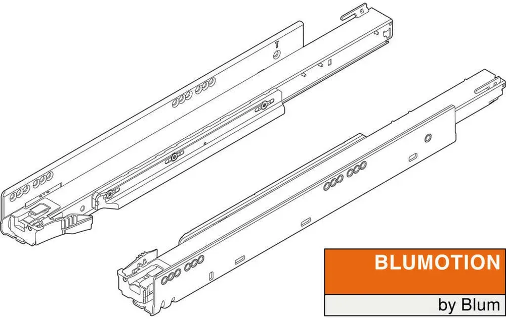 LEGRABOX Korpusschiene mit integrierter Blumotion