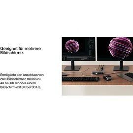 Belkin Connect Thunderbolt 4 Docking Station, Silber