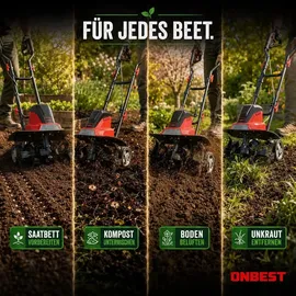 onbest Gartenfräse Elektro T1545