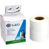 G&G Adressetiketten S0722370 Weiß 89 x 28 mm 260 St.
