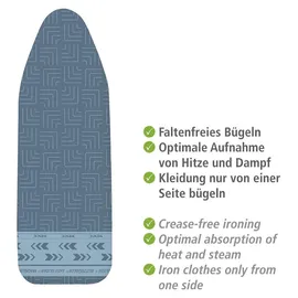 Wenko Bügeltischbezug Air Comfort mit Blitzbüglerzone XL/Universal, für schnelles Bügeln