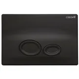 Creavit Drop WC Betätigungsplatte 2-Mengen-Spülung Schwarz matt