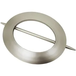 Dekoklammer GARDINIA "Dekoring Oval, Kunststoff" Gr. 1, silber (silberfarben), Kunststoff, Gardinenbefestigungen, zum Drapieren