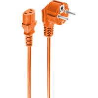 ShiverPeaks BS09-05047 Stromkabel orange, 3 m CEE7/7 IEC C13