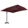 vidaXL Ampelschirm mit Aluminium-Mast 400 x 300 cm Bordeauxrot